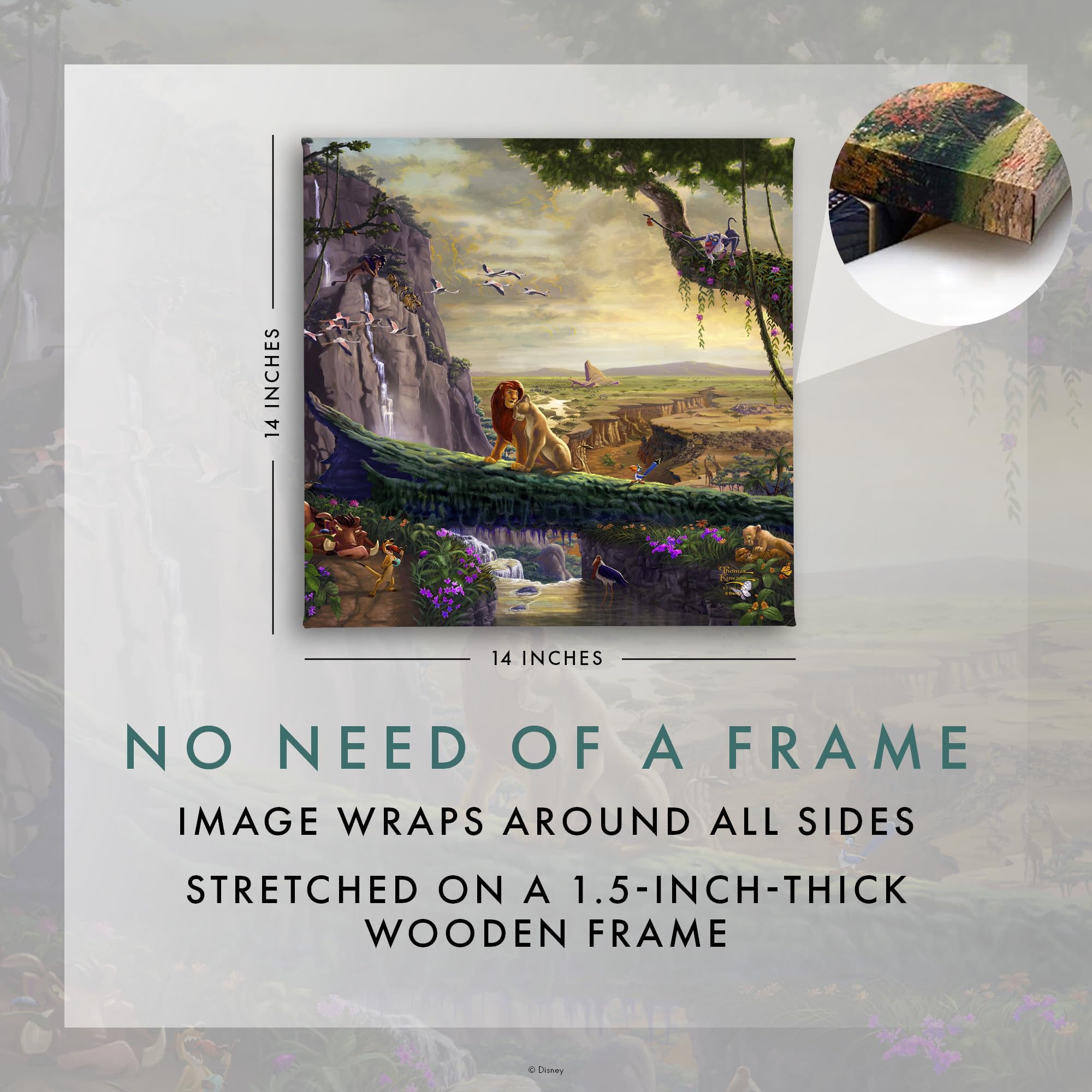 Thomas Kinkade The Lion King Return to Pride Rock 14